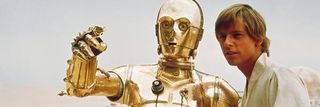 C-3PO with Luke Star Wars A New Hope