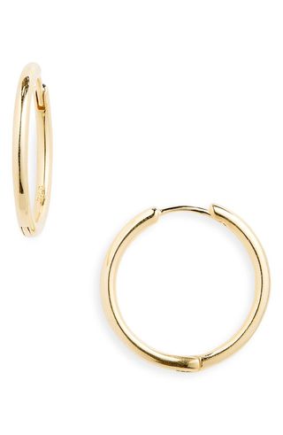 Demi-Fine Medium Hoop Earrings