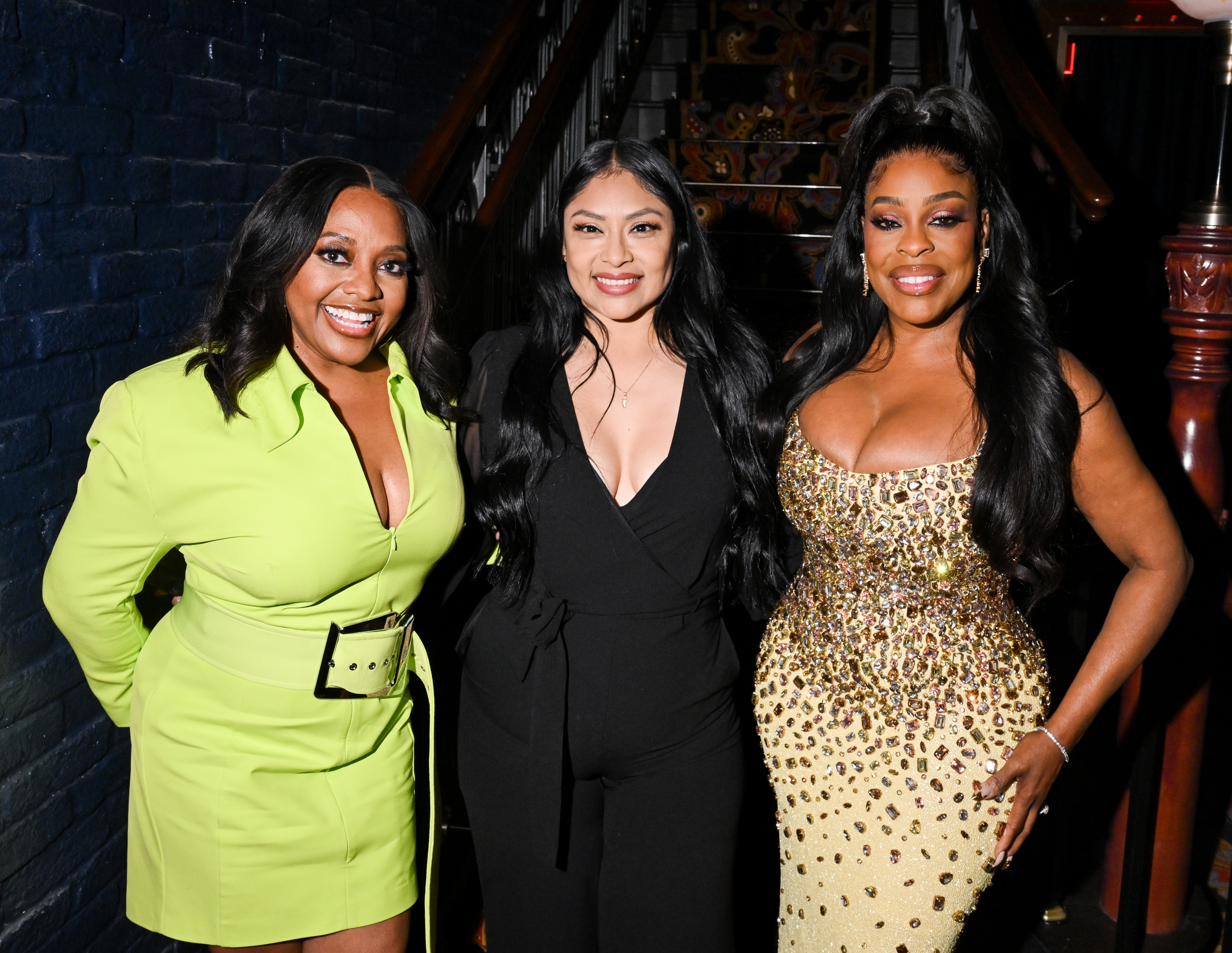 Sherri Shepherd, Angelica Vargas, and Niecy Nash pose together.
