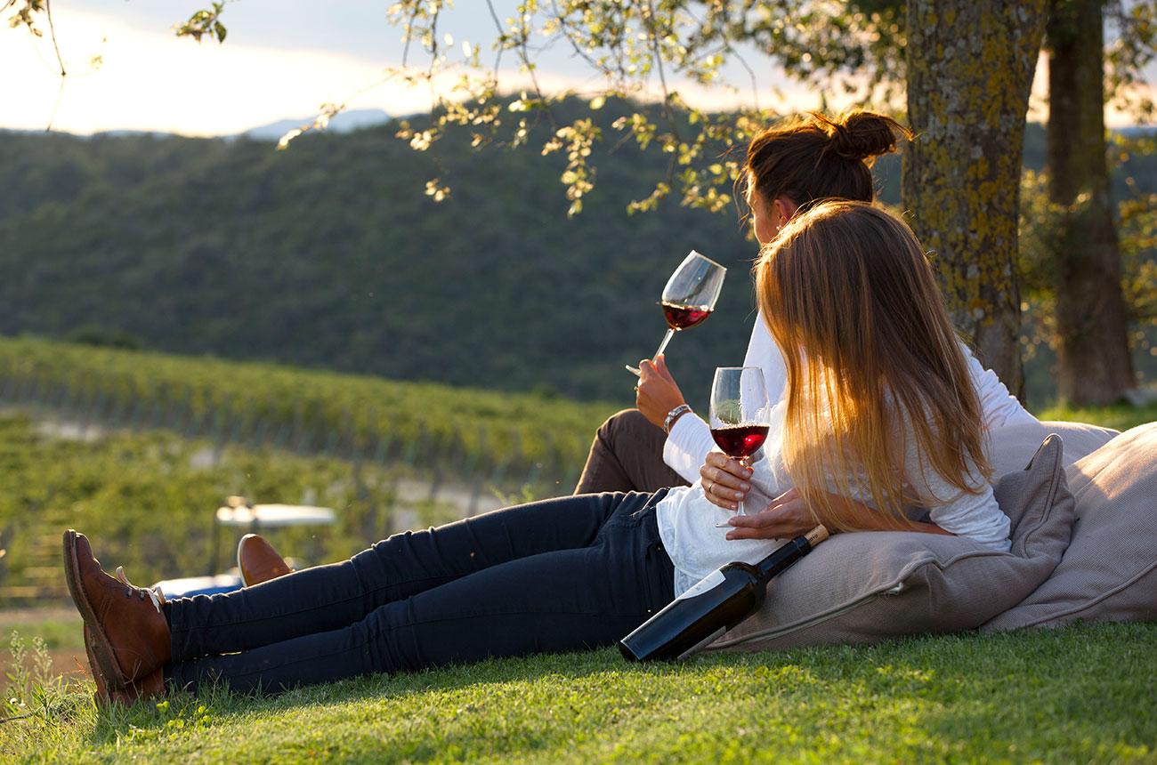 Wine Paths drinking wine