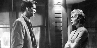 Anthony Perkins and Janet Leigh in Psycho