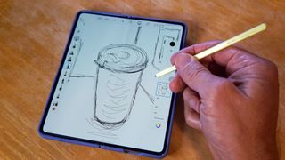 S Pen en utilisation sur un Samsung Galaxy Z Fold 5