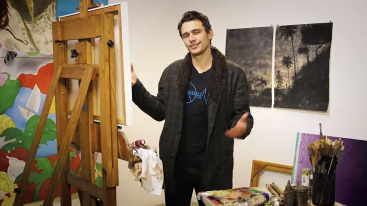 A selection of James Franco art.