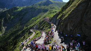 SUPERDEVOLUY - LE DEVOLUY, FRANCE - JULY 17: Tadej Pogacar of Slovenia and UAE Team Emirates - Yellow Leader Jersey competes climbing the Col du Noyer (1664m) during the 111th Tour de France 2024, Stage 17 a 177.8km stage from Saint-Paul-Trois-Chateaux to Superdevoluy 1500m / #UCIWT / on July 17, 2024 in Superdevoluy - Le Devoluy, France. (Photo by Tim de Waele/Getty Images)