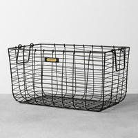 Large Wire Storage Basket Black: $34.99 at Target