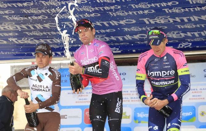 Cadel Evans (BMC) beat Domenico Pozzovivo and Przemyslaw Niemiec to win the Giro del Trentino.