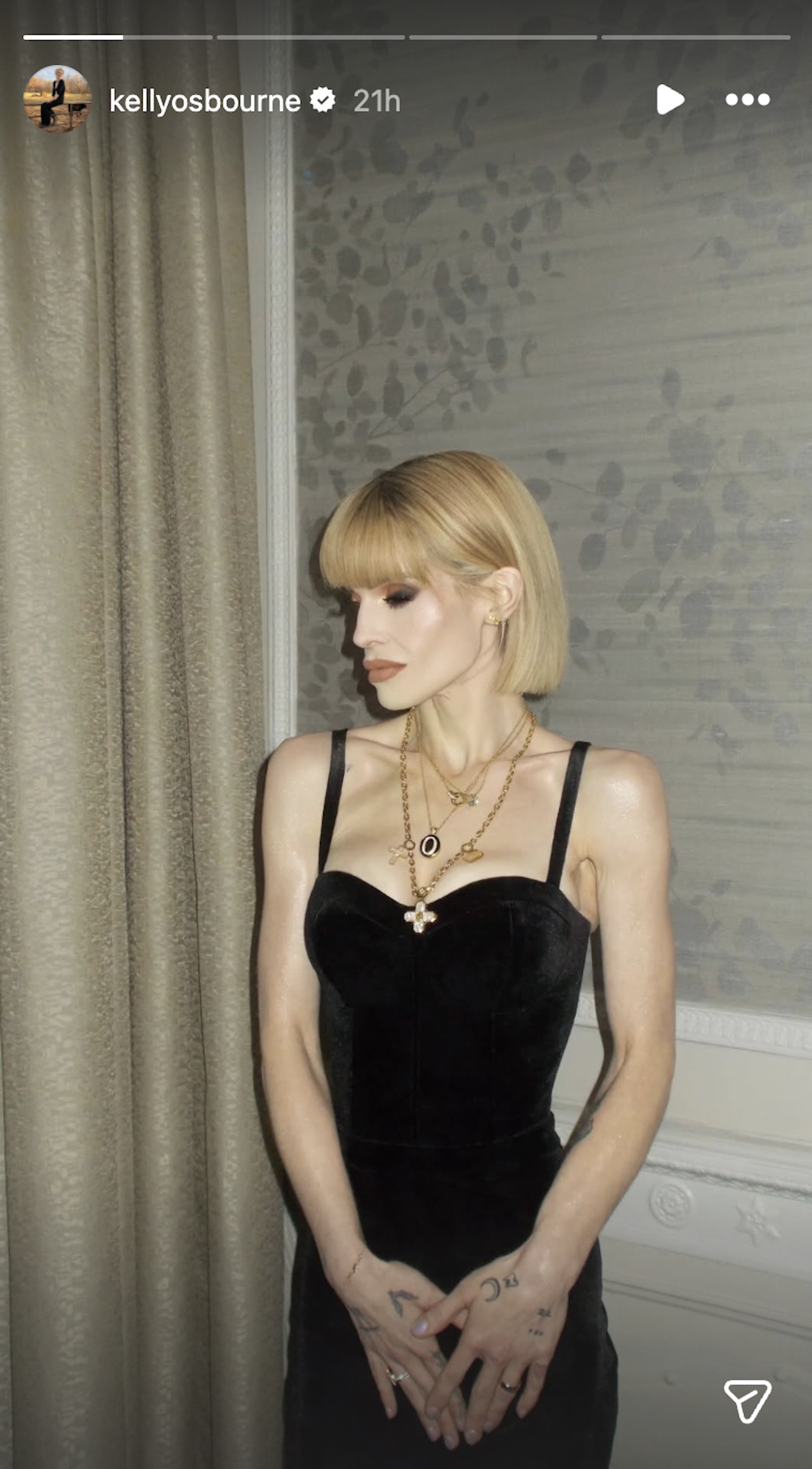 Kelly Osbourne shows off the dress she wore to the 2026 BRIT Awards on Saturday, February 28.