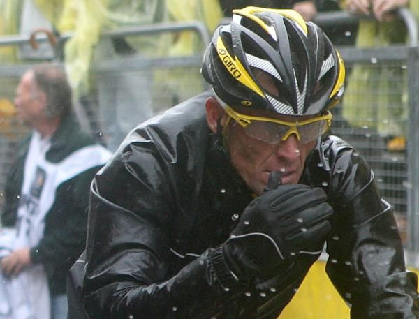 Lance Armstrong keeps fueled up.