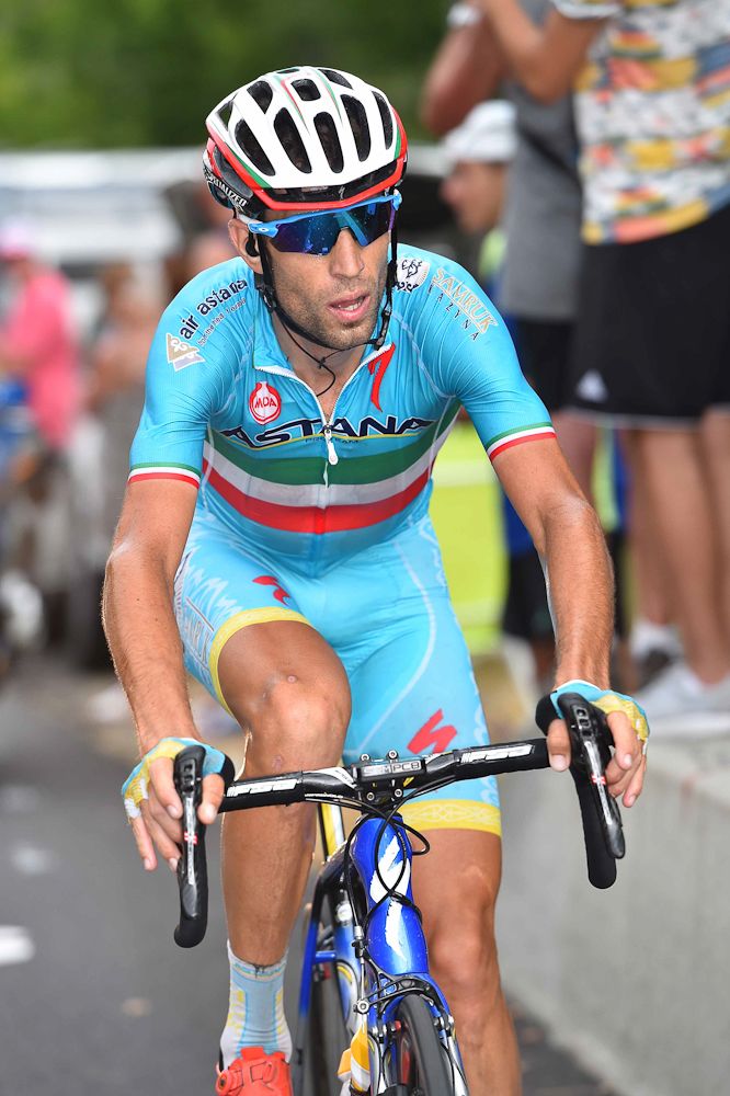 Vincenzo Nibali went on the attack during stage 19