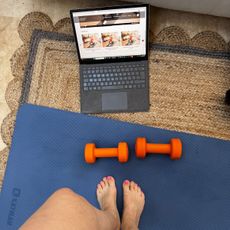 Health writer Anna trying Caroline's Circuits workouts every day