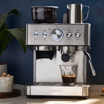 Lakeland espresso machines on a countertop