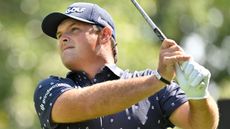 Patrick Reed takes a shot during the 2022 LIV Golf Chicago event