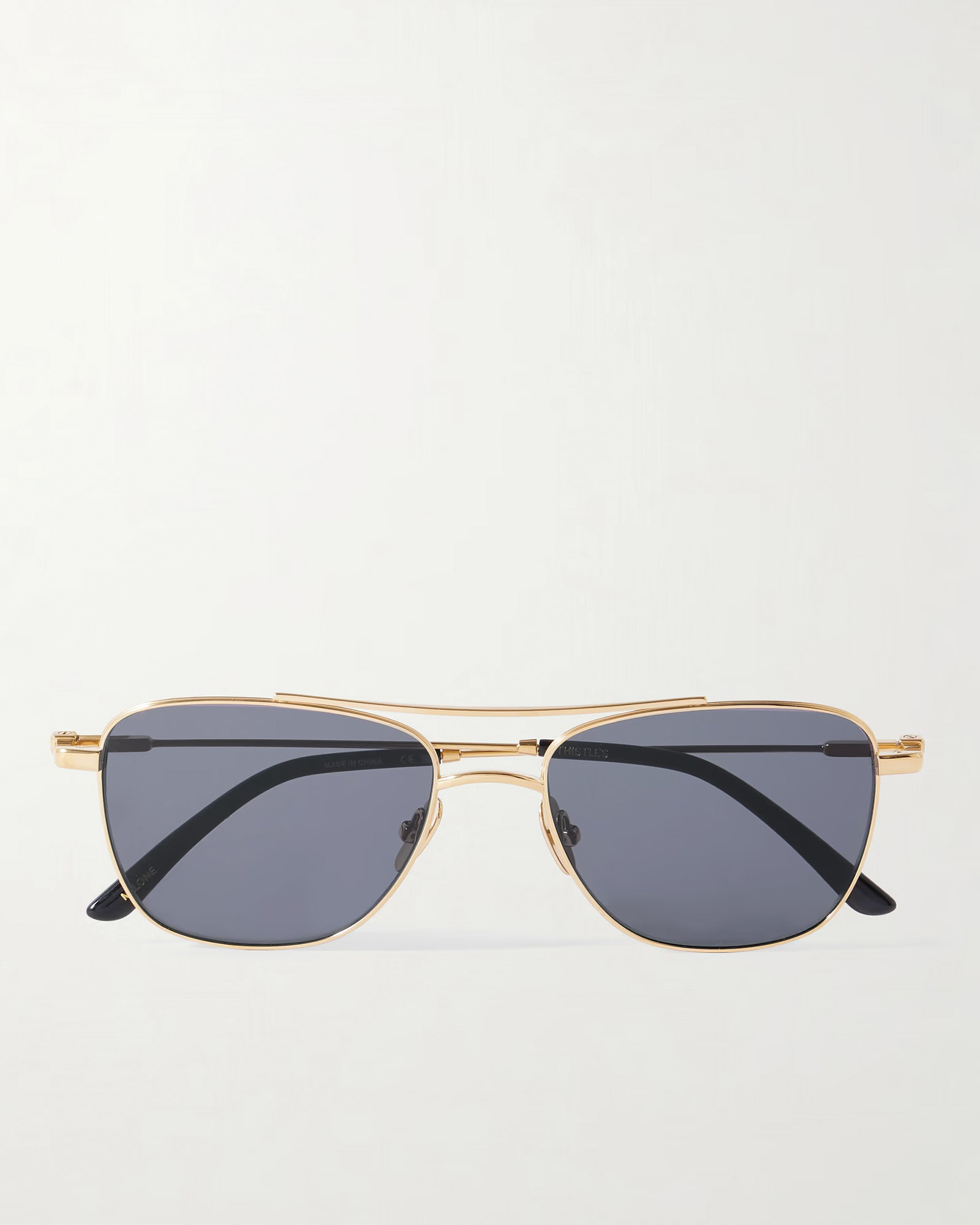 The Malone Aviator-Style Gold-Tone Sunglasses