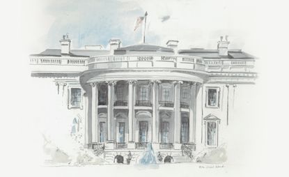 Watercolour of the white house