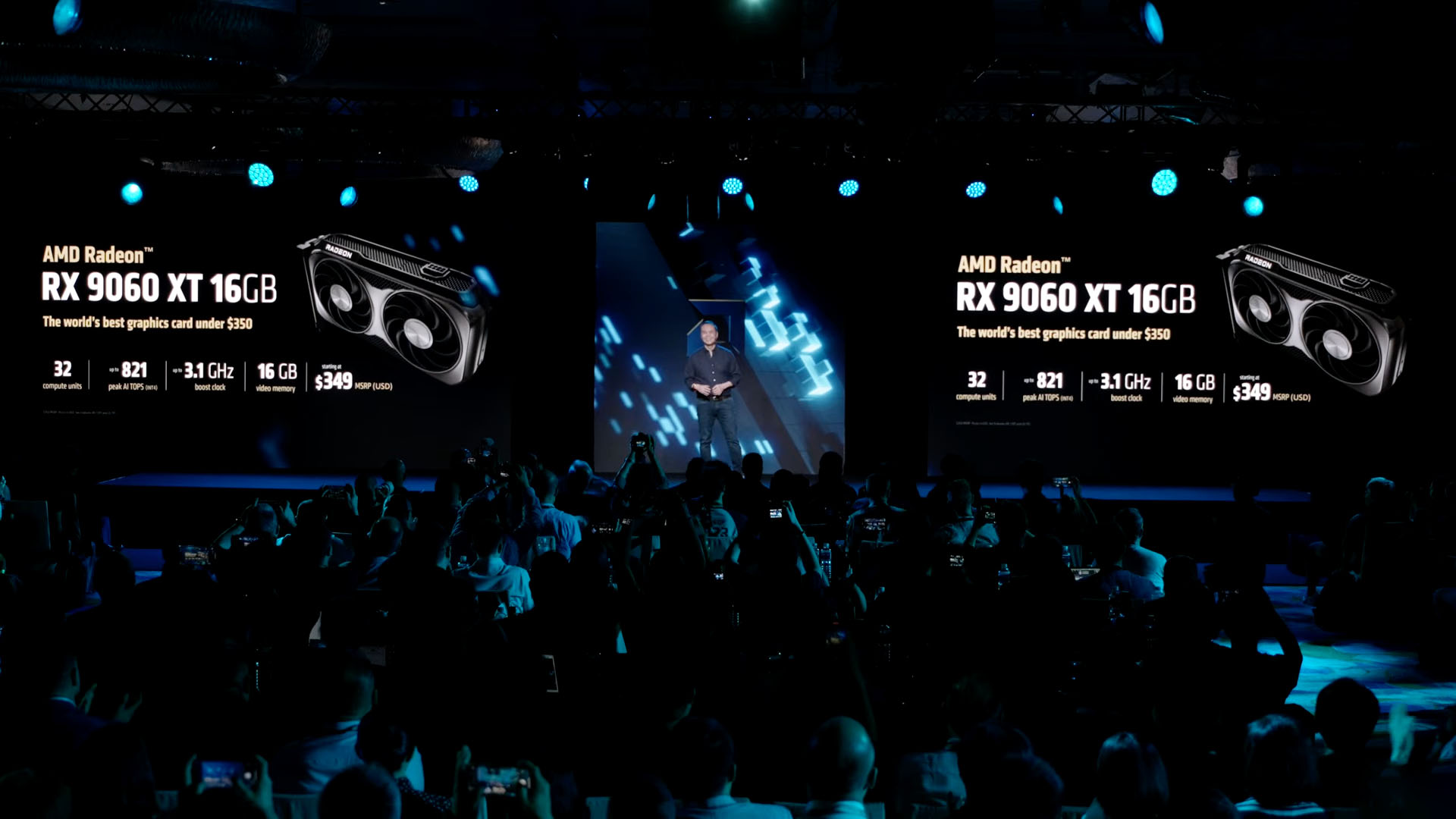 The AMD Radeon RX 9060 XT announcement at computex 2025