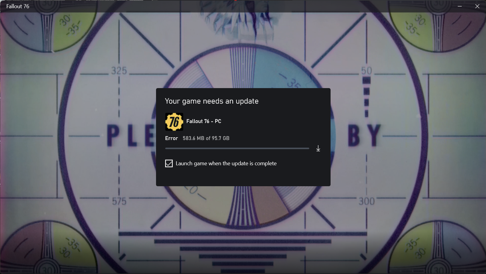 Fallout 76 kann nicht über den Microsoft Store installiert werden