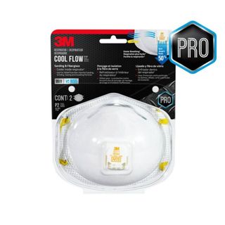 3M 2-Pack White Disposable N95