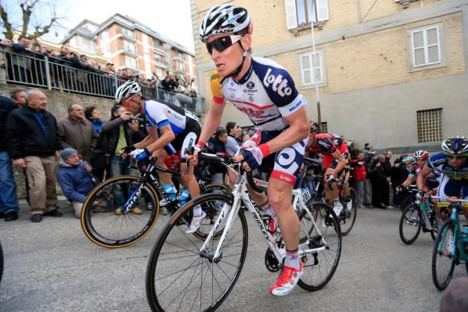 Andre Greipel wasn't interested in walking up the 30% climb