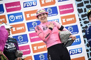 Alison Jackson (EF Education-TIBCO-SVB) wins Paris-Roubaix Femmes avec Zwift