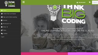 Website screenshot for Think Big Coding