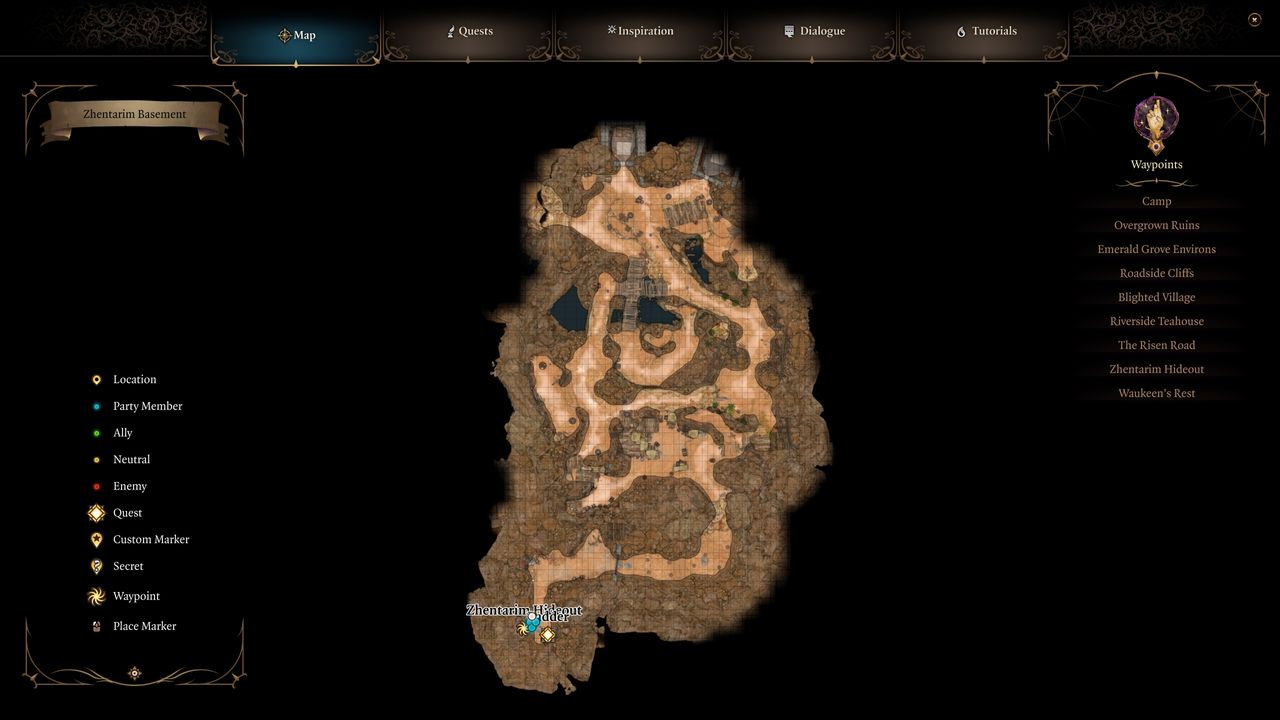 Baldur's Gate 3 waypoints