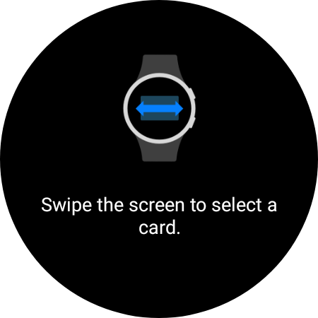 Select card to use with Samsung Pay on Galaxy Watch 5