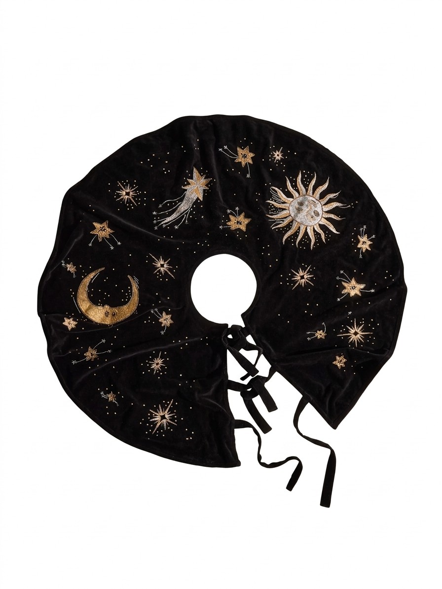 Anthropologie, Celestial Christmas Tree Skirt