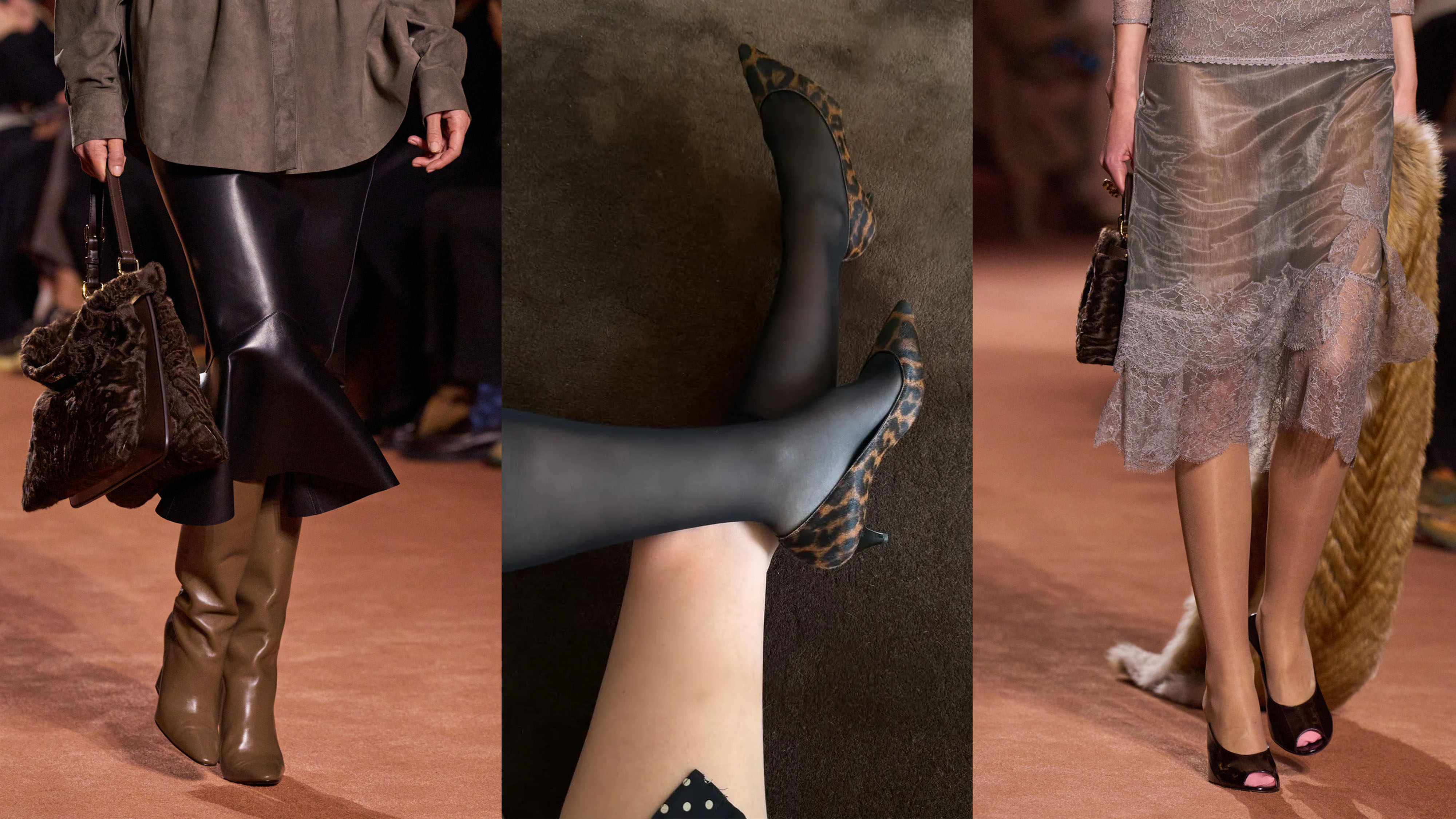 A variety of luxurious-looking fall shoes