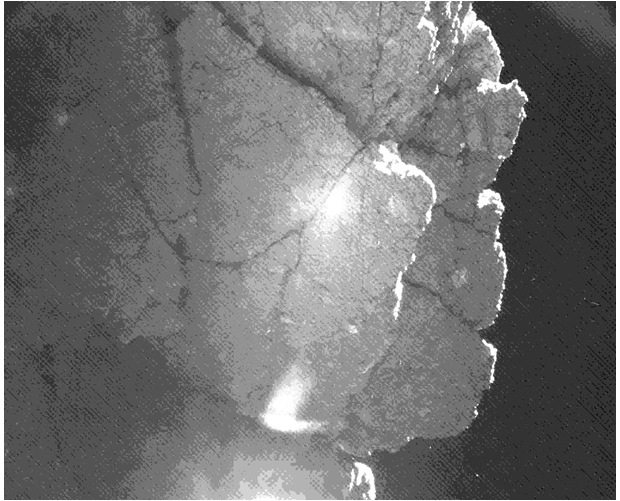 Philae Lander&#039;s View of &#039;Perihelion Cliff&#039; on Comet Surface 