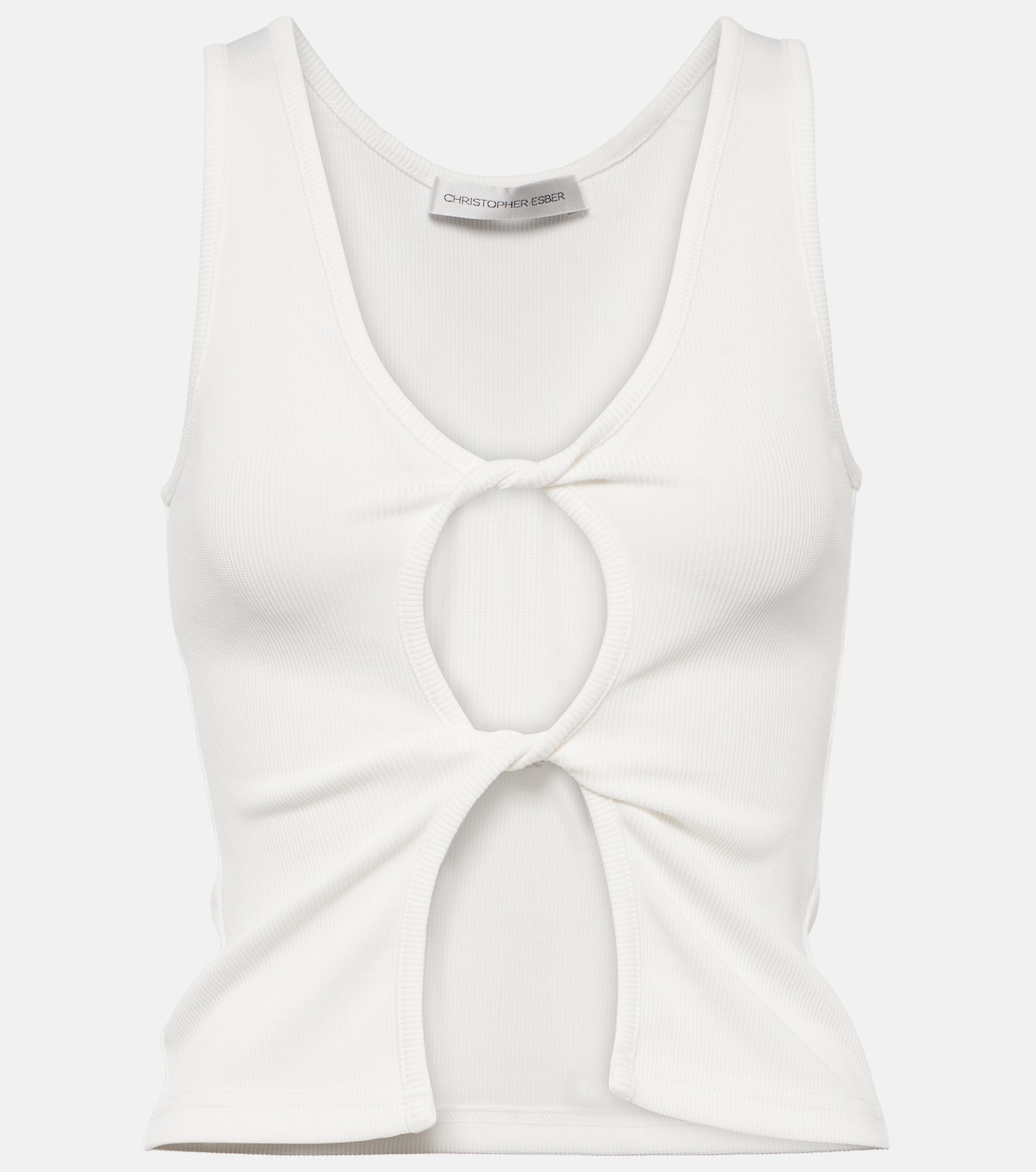 Cutout Jersey Tank Top