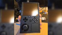 A custom Steam Deck build, where the internals have been placed inside a Game Boy-like frame