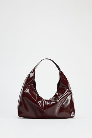 Patent Effect Bucket Bag