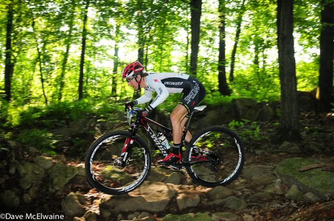 Casey William (Whole Athlete) riding to a third place finish