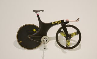 Lotus Type 108, Barcelona Olympic games, 1992 - black bike with yellow writing