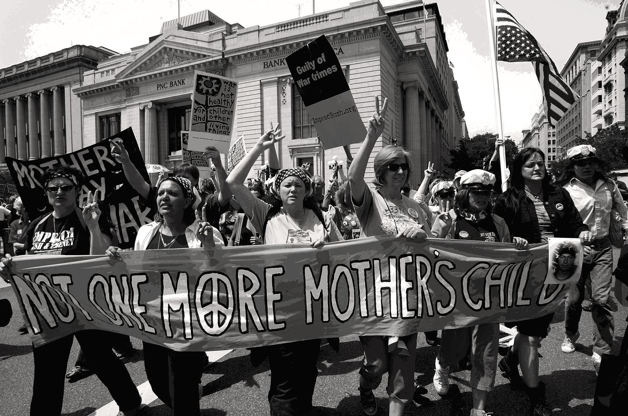 An anti-war protest in 2007.