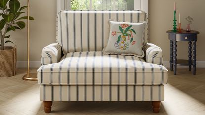 Beatrice Folkstone Stripe Snuggle Chair