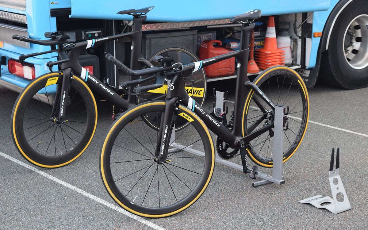 Eddy Merckx don't currently make time trial framesets and this looks very similar to a Ridley Dean Fast, which is manufactured by the same group