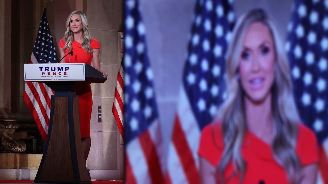 Lara Trump, President Donald Trump campaign adviser, speaks during the Republican National Convention in 2020