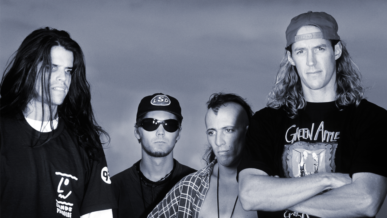 Tool in a black and white photo in 1993