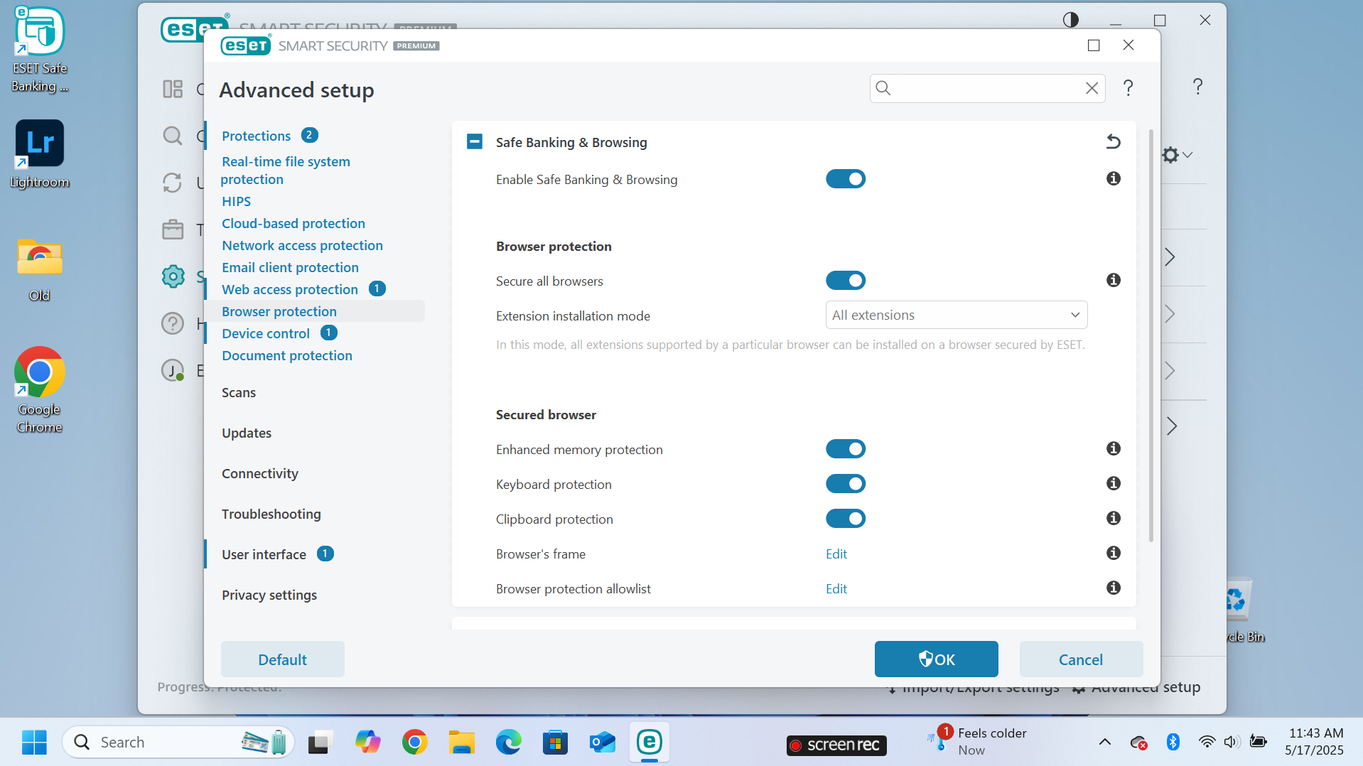 ESET Home Security screenshot