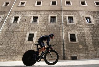 BURGOS SPAIN AUGUST 14 Adam Yates of United Kingdom and Team INEOS Grenadiers competes during the 76th Tour of Spain 2021 Stage 1 a 71km individual time trial from Burgos Catedral de Santa Mara to Burgos lavuelta LaVuelta21 CapitalMundialdelCiclismo catedral2021 on August 14 2021 in Burgos Spain Photo by Gonzalo Arroyo MorenoGetty Images