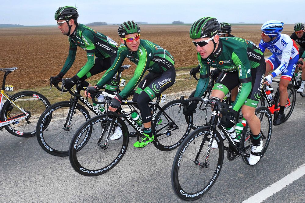 Europcar lined up in the bunch.