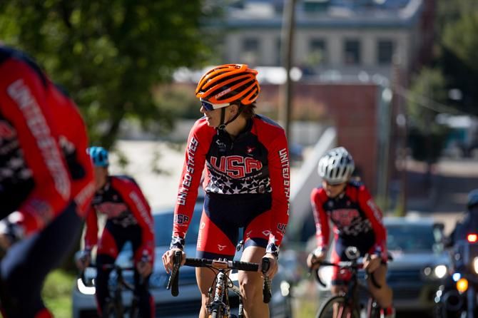 Team USA on the 23rd Street climb