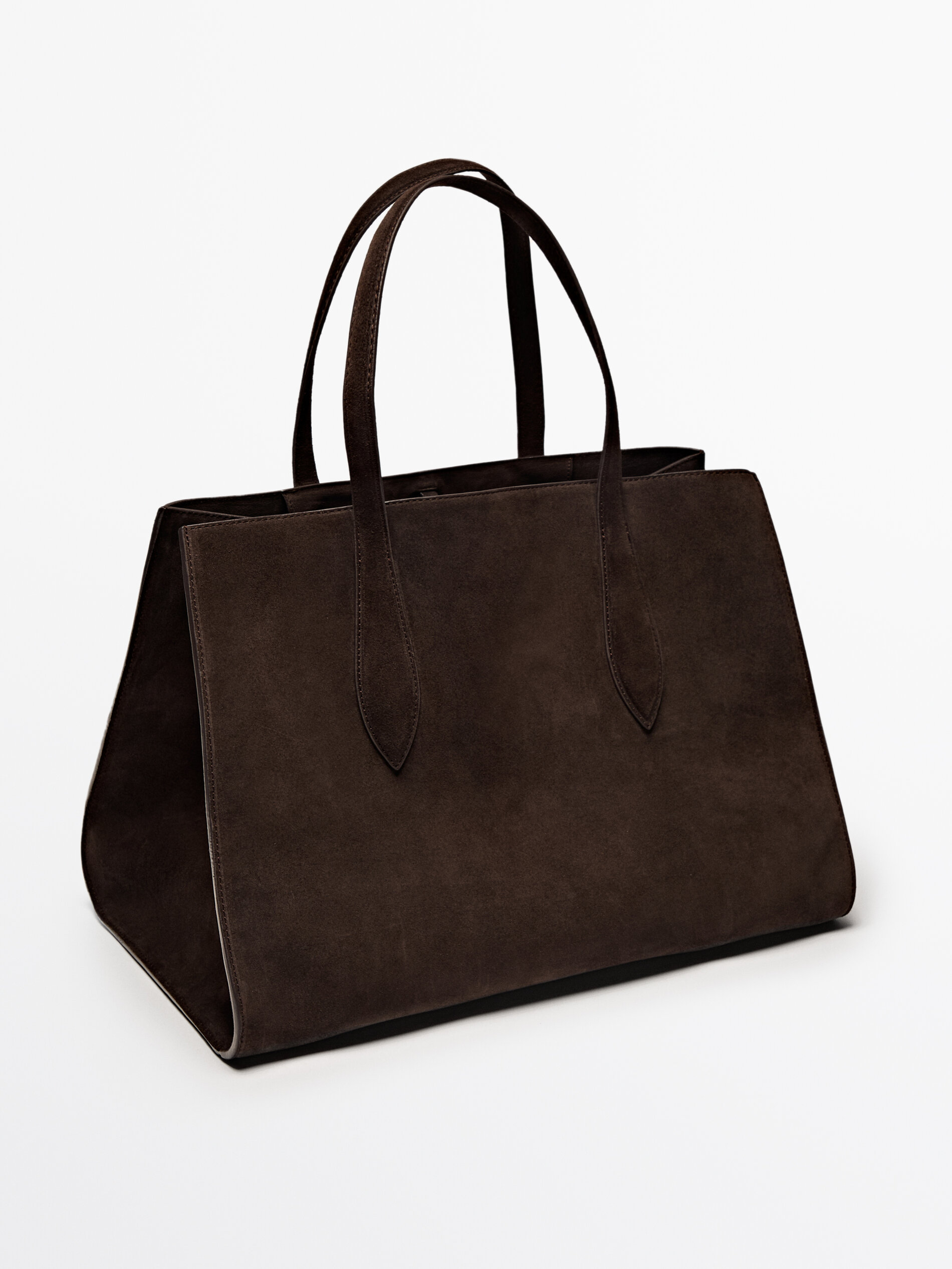 Split Leather Maxi Md Icon Tote Bag