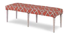 Bobbin bench in Antique Faux Gesso, £1,567, Julian Chichester (020–7622 2928; www.julianchichester.com)