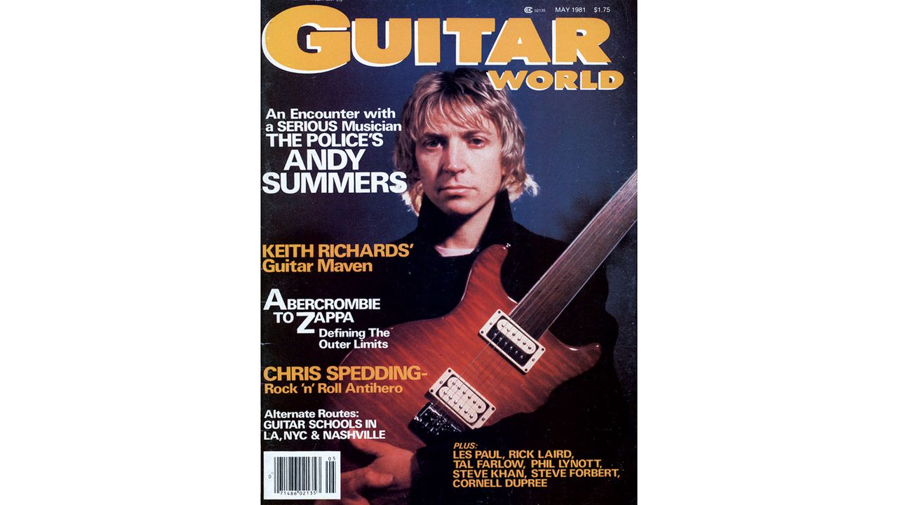 Andy Summers Guitar World cover