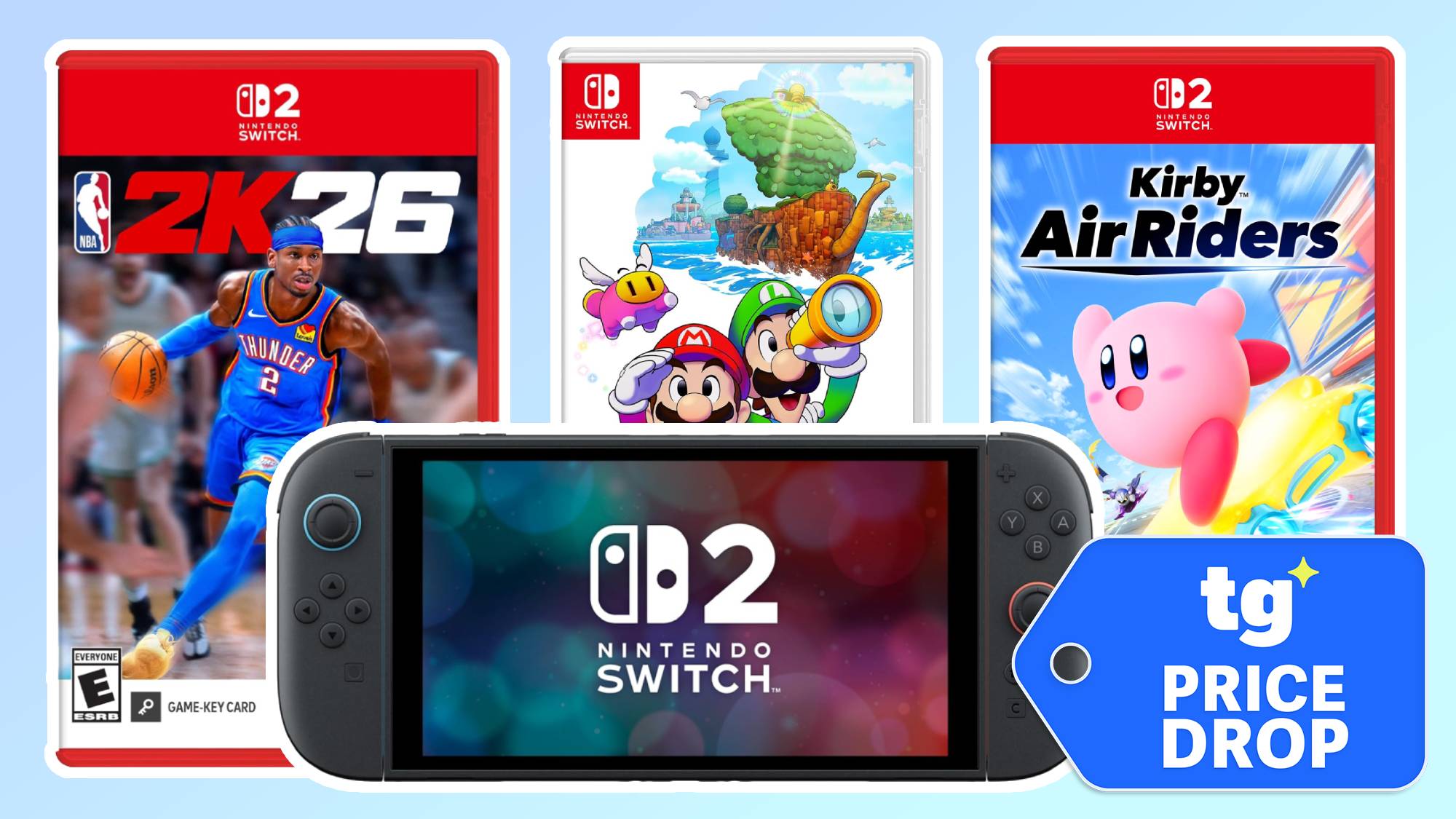 Compilation showing a Nintendo Switch 2 console and games
