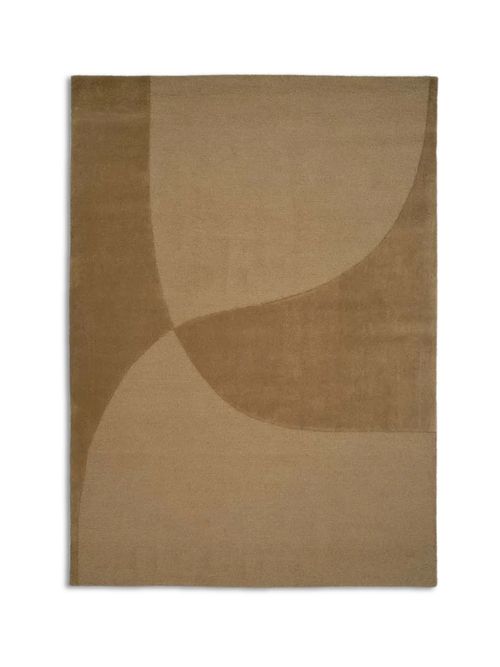 Linie Design Split Plains Rug Mustard