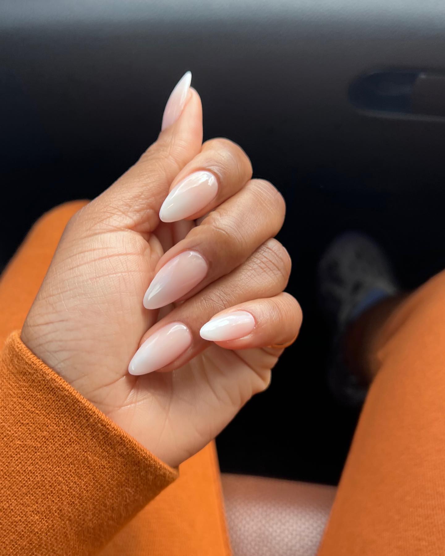 Clear nail designs French ombre