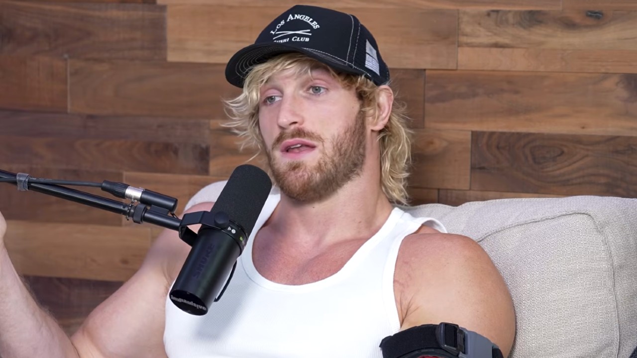 Logan speaking about his arm injury on his podcast.